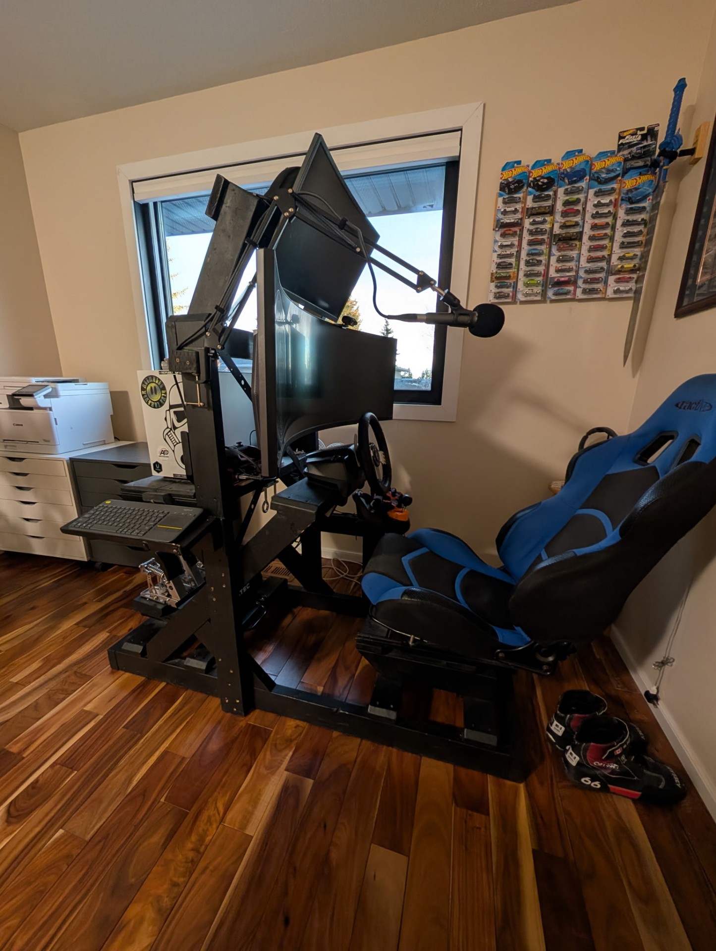 Richard's home sim racing rig